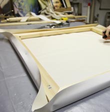 Stretching a canvas onto a frame